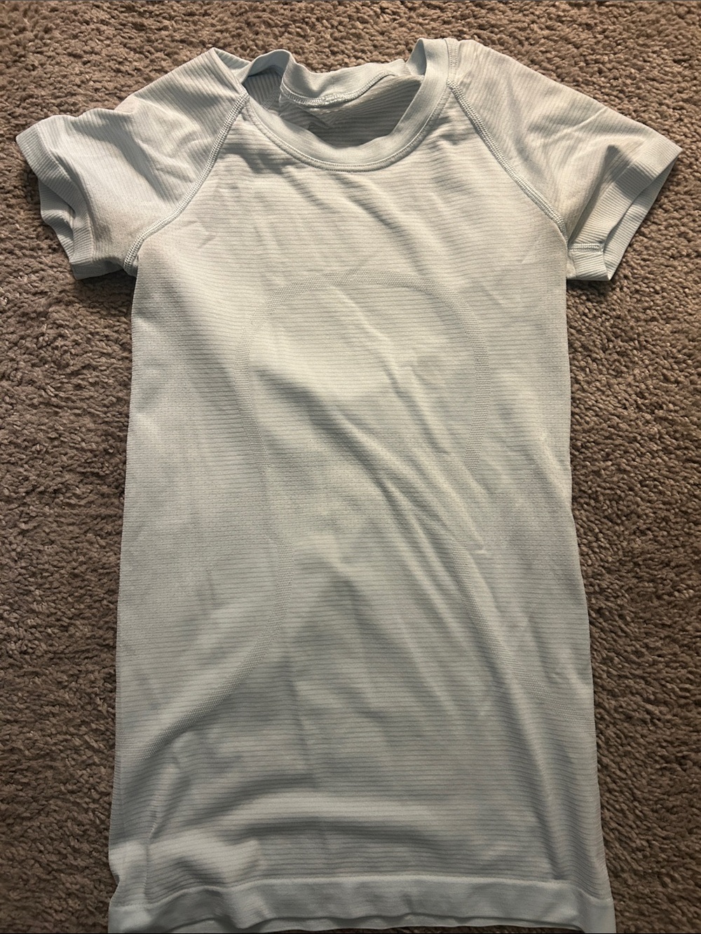 Lululemon athletica Light Mint Ribbed Short Sleeve Tee Dress